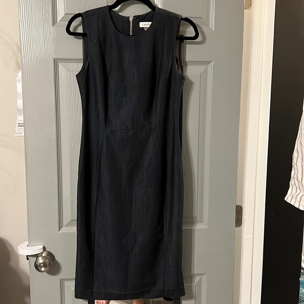 Calvin Klein Pencil Dress Women’s Navy Blue and Black Size 4 Work or office